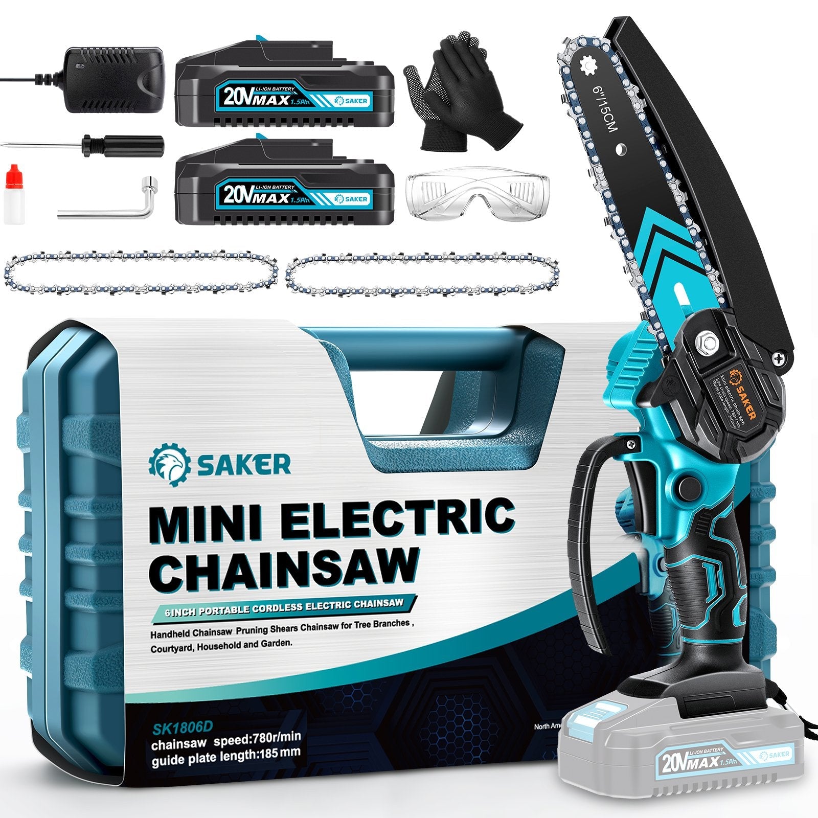 Mini Chainsaw Accessories - 6 Inch Chains