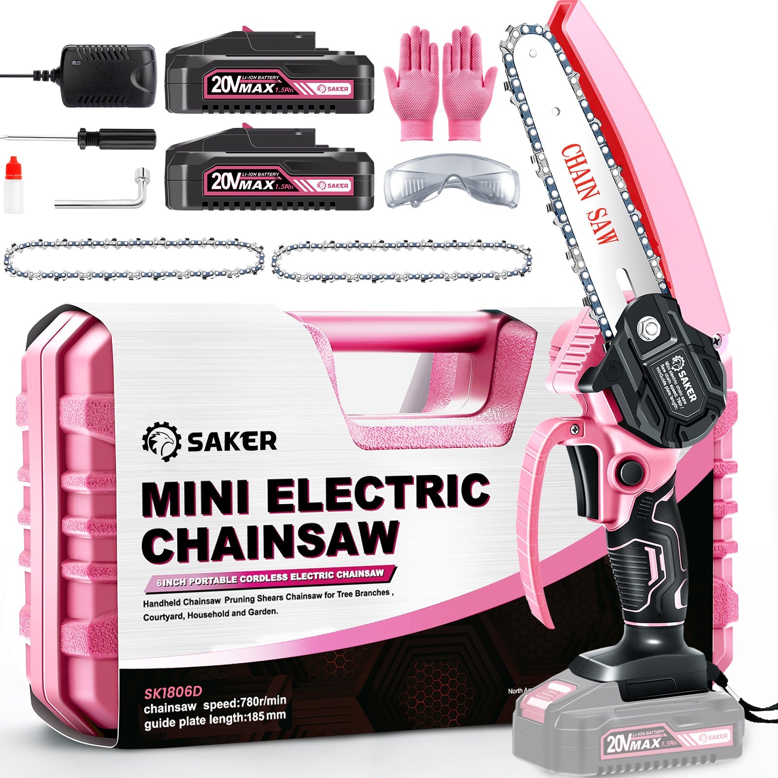 Mini Chainsaw Accessories - 4 Inch Guide Bar